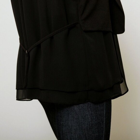 Shesmiss Chiffon Waterfall Layered Vest - Picture 8 of 15